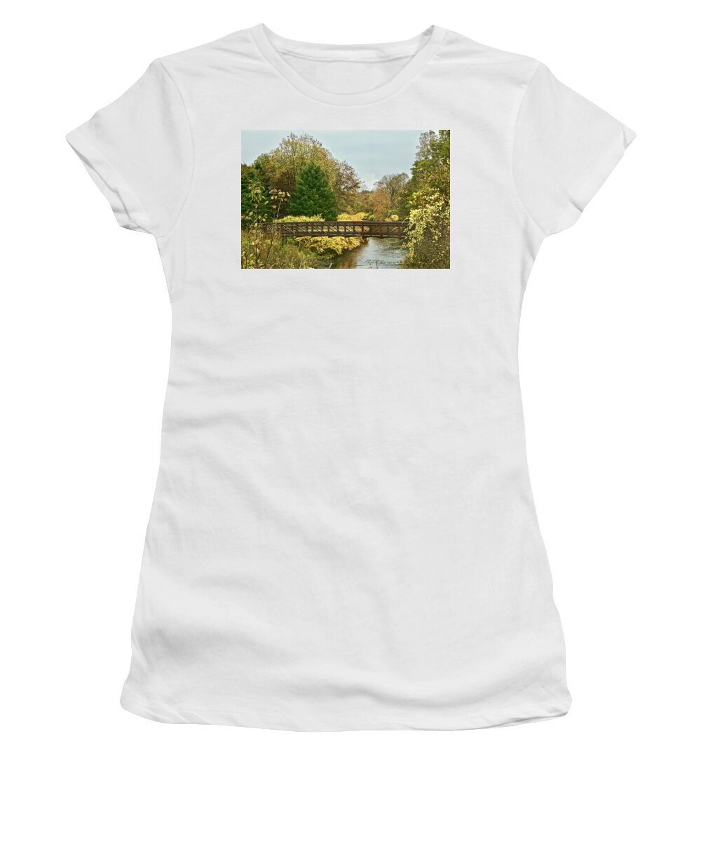 Bridge Women's T-Shirt featuring the photograph The Bridge by Kathy Chism