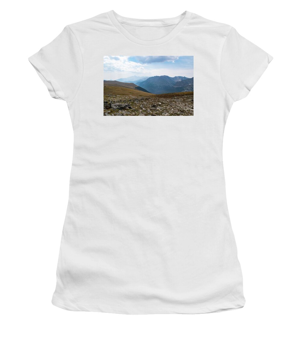 Altitude Women's T-Shirt featuring the photograph The Rocky Arctic by Nicole Lloyd