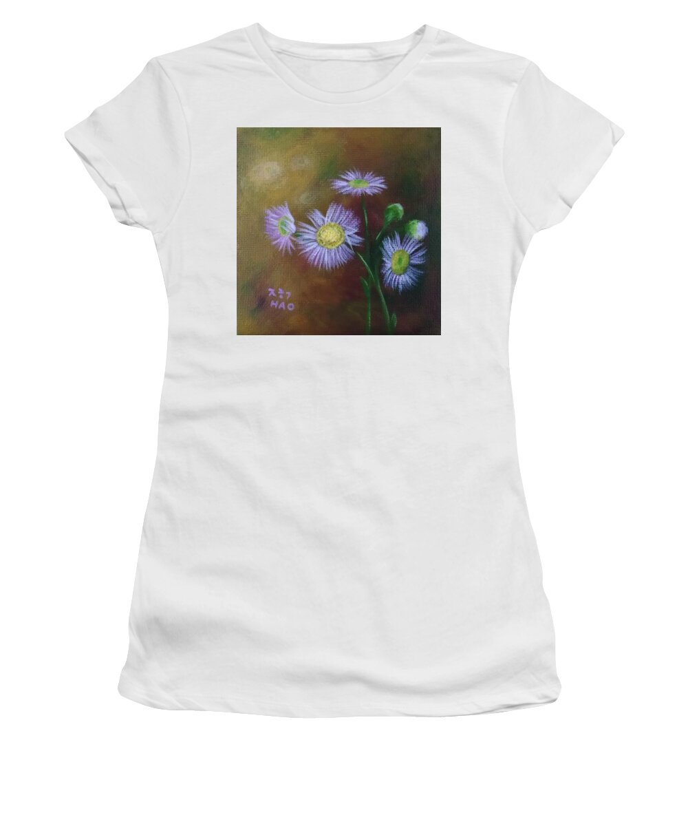 Weeds Women's T-Shirt featuring the painting The Unwanted 1 by Helian Cornwell
