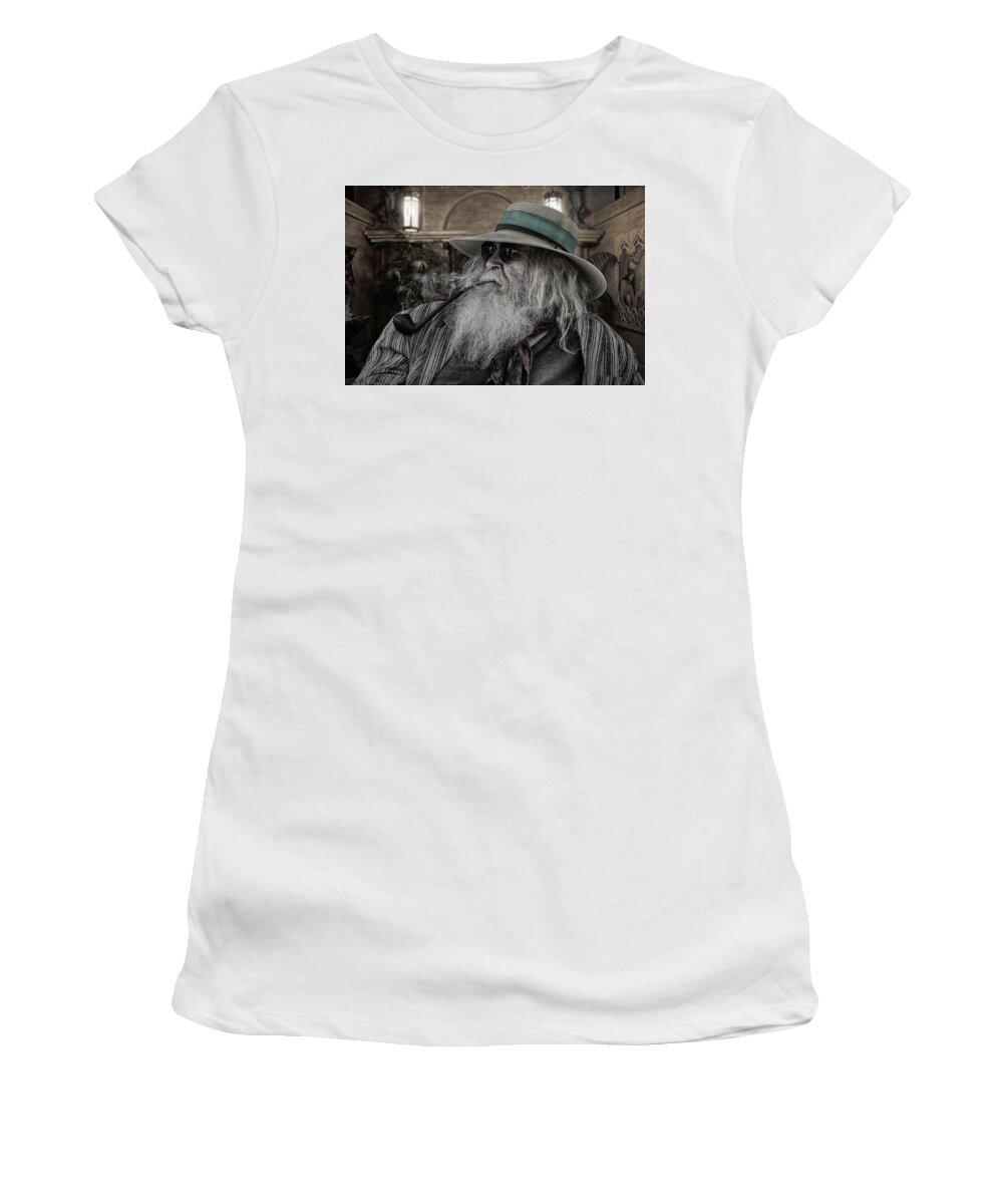 Man Women's T-Shirt featuring the photograph Wizard at large #2 by Aleksander Rotner