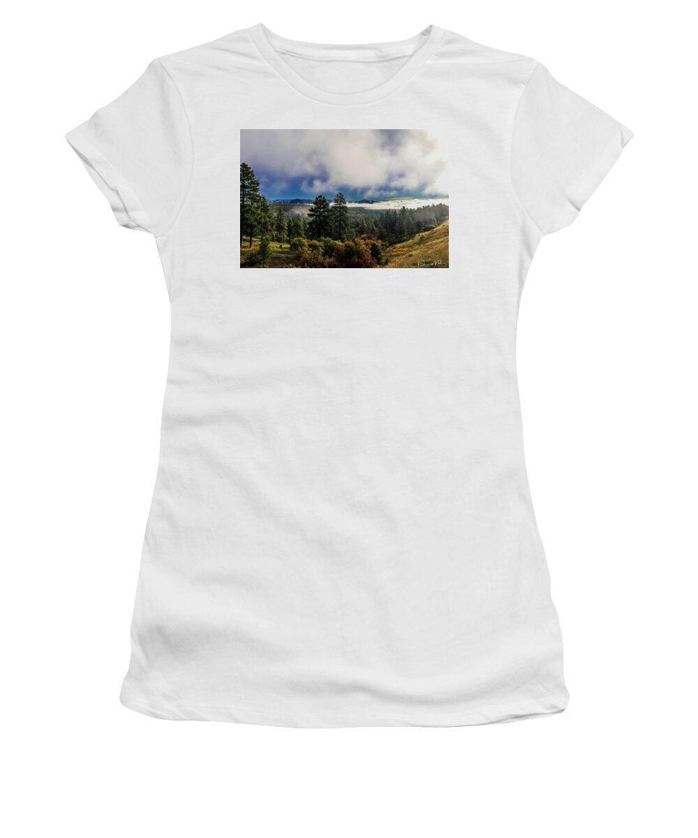 Canon 7d Mark Ii Women's T-Shirt featuring the photograph Through the Valley by Dennis Dempsie
