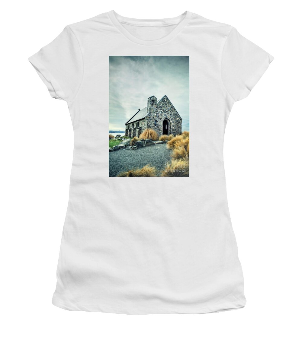 Kremsdorf Women's T-Shirt featuring the photograph Timeless Worship by Evelina Kremsdorf