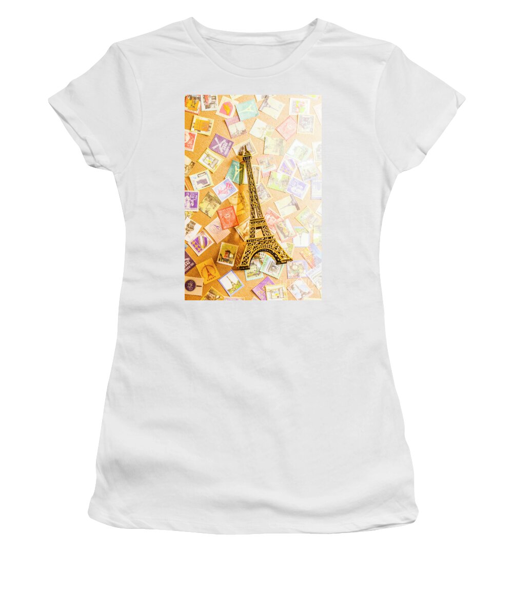 Eiffel Tower Women's T-Shirt featuring the photograph Tower of Eiffel by Jorgo Photography