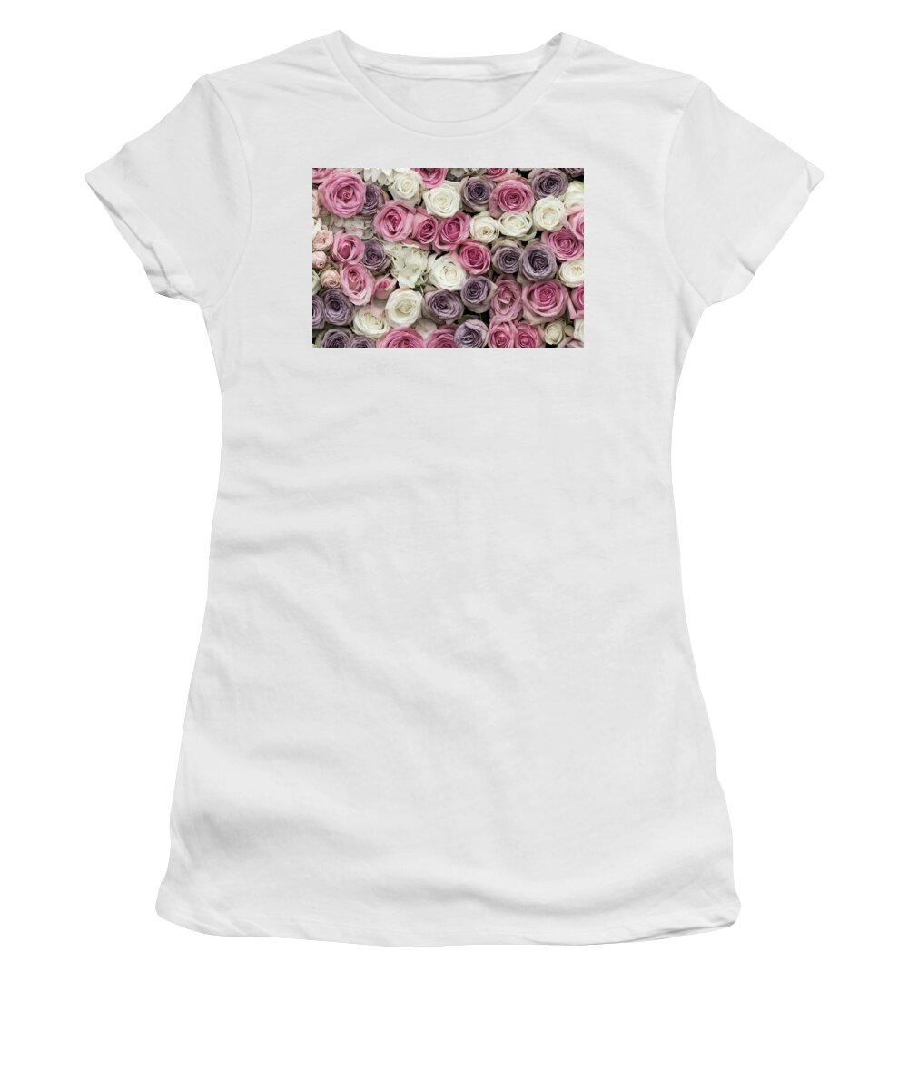 Art Women's T-Shirt featuring the photograph Vintage Rose by Chris Smith