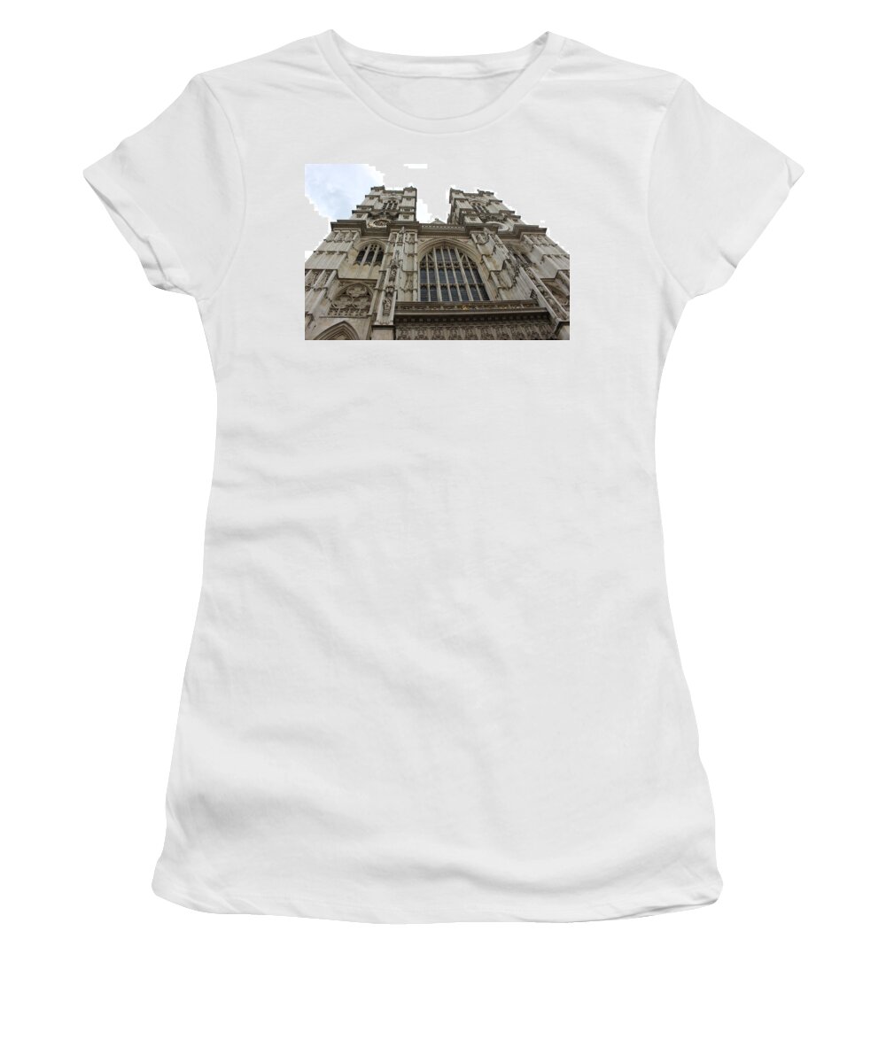 Westminster Abbey Women's T-Shirt featuring the photograph Westminster Abbey by Laura Smith
