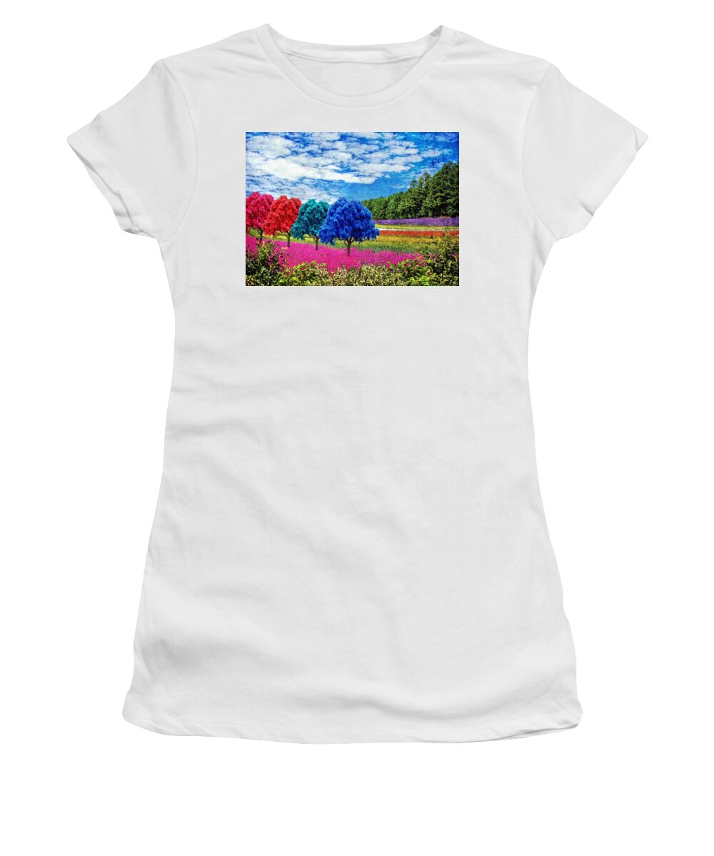 Whimsical Women's T-Shirt featuring the digital art Whimsical Wonderland by Ally White