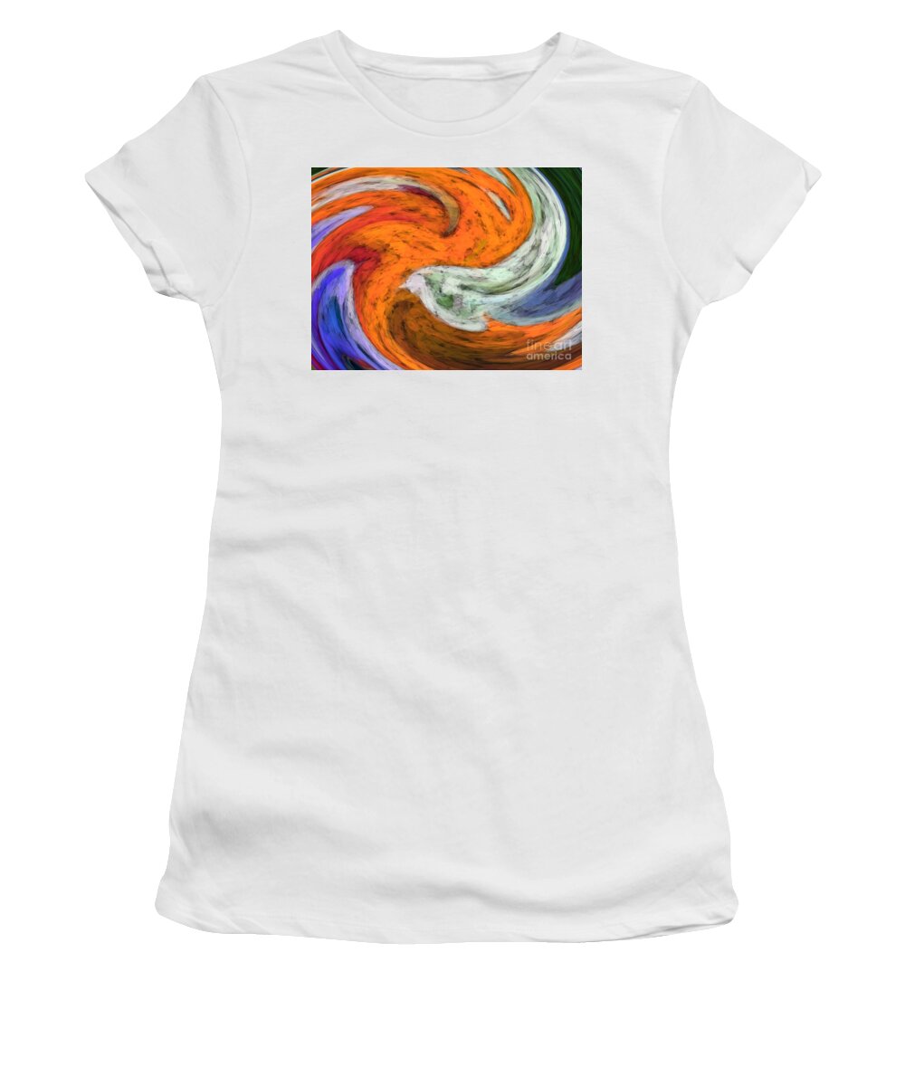  Women's T-Shirt featuring the digital art Wicked Wave by Bill King