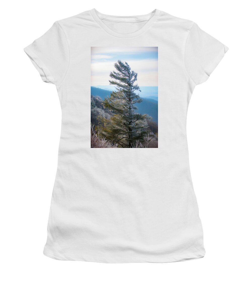 Blue Ridge Women's T-Shirt featuring the photograph Wind Shaped by Mark Duehmig
