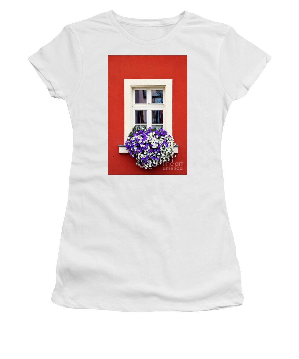 Architecture Women's T-Shirt featuring the photograph Window by Thomas Schroeder