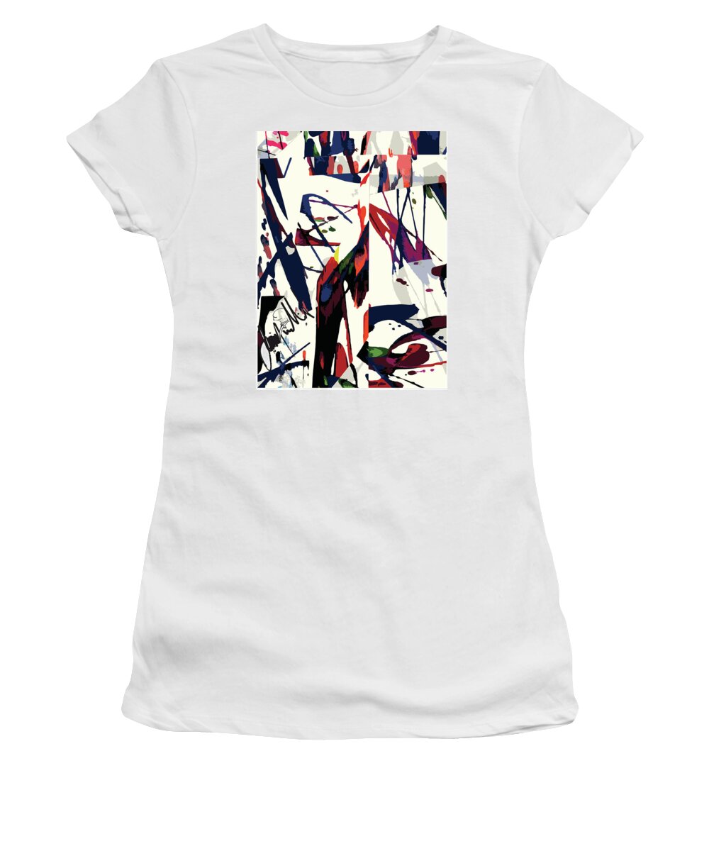  Women's T-Shirt featuring the digital art Wolf by Jimmy Williams