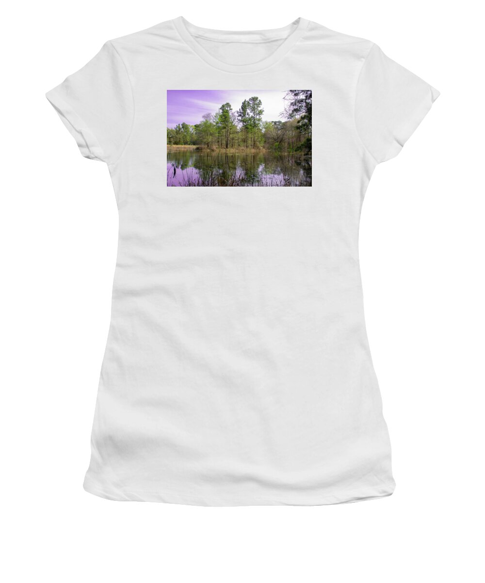  Women's T-Shirt featuring the photograph Woodlands by Rocco Silvestri