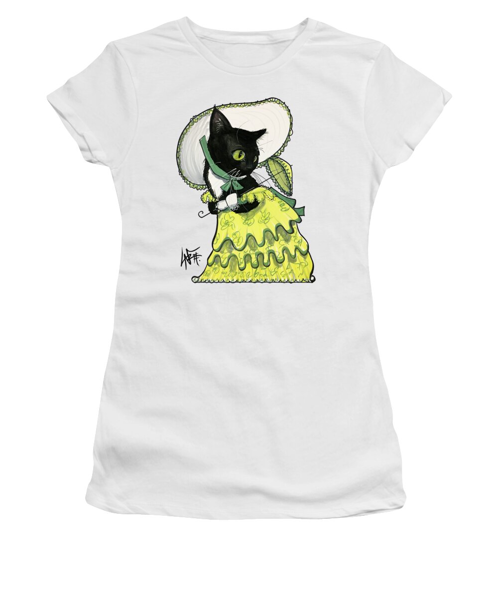 Wray Women's T-Shirt featuring the drawing Wray 5018 by Canine Caricatures By John LaFree