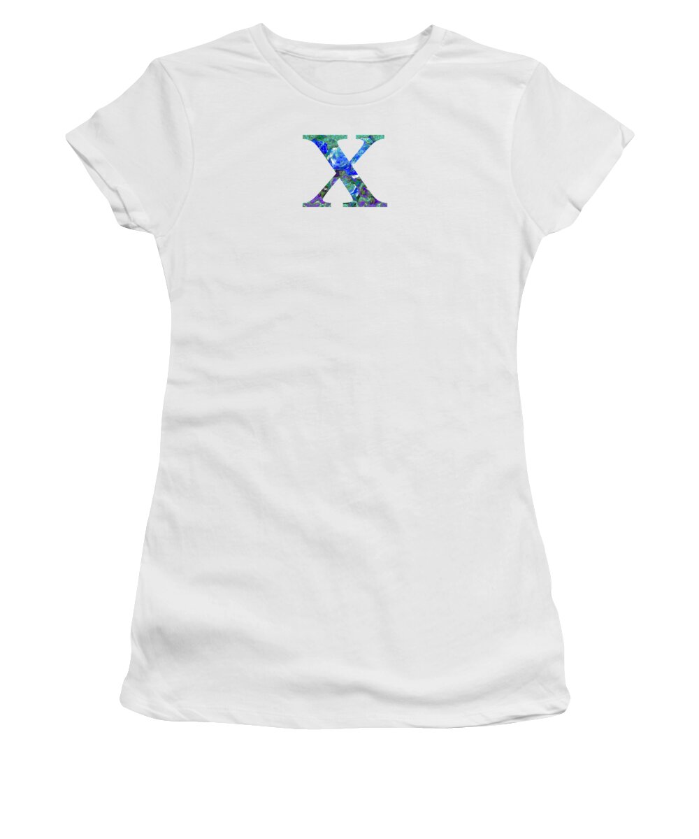 Home Decor Women's T-Shirt featuring the digital art X 2019 Collection by Corinne Carroll