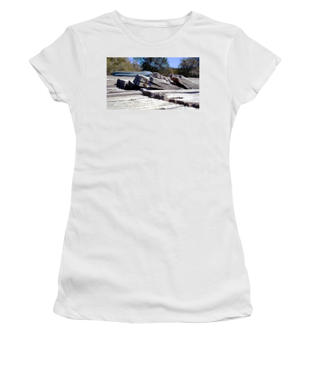 Boards Women's T-Shirt featuring the photograph Yearning to be Free by Ivars Vilums