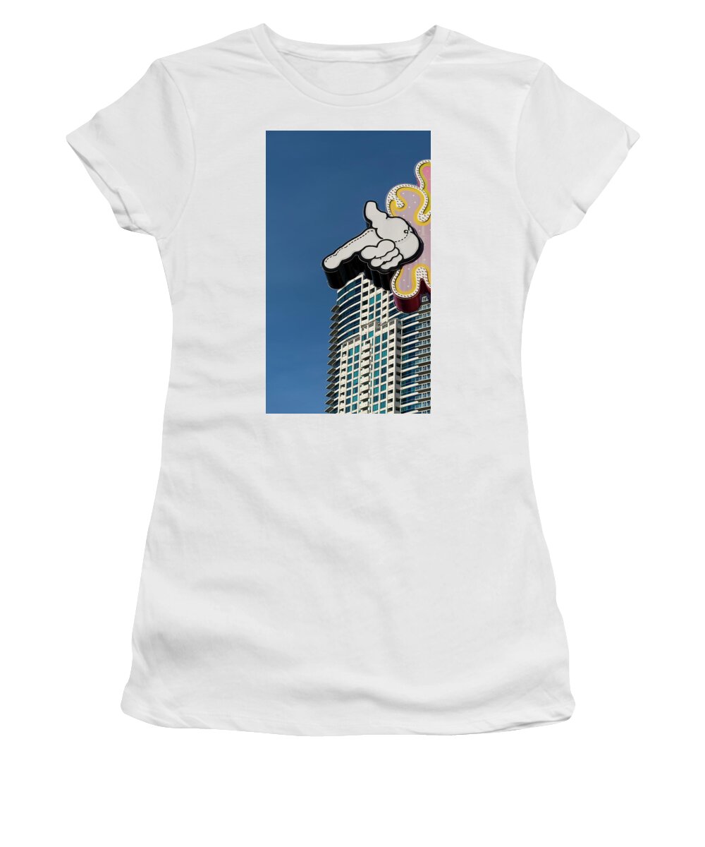 Hand Women's T-Shirt featuring the photograph You There by Alex Lapidus