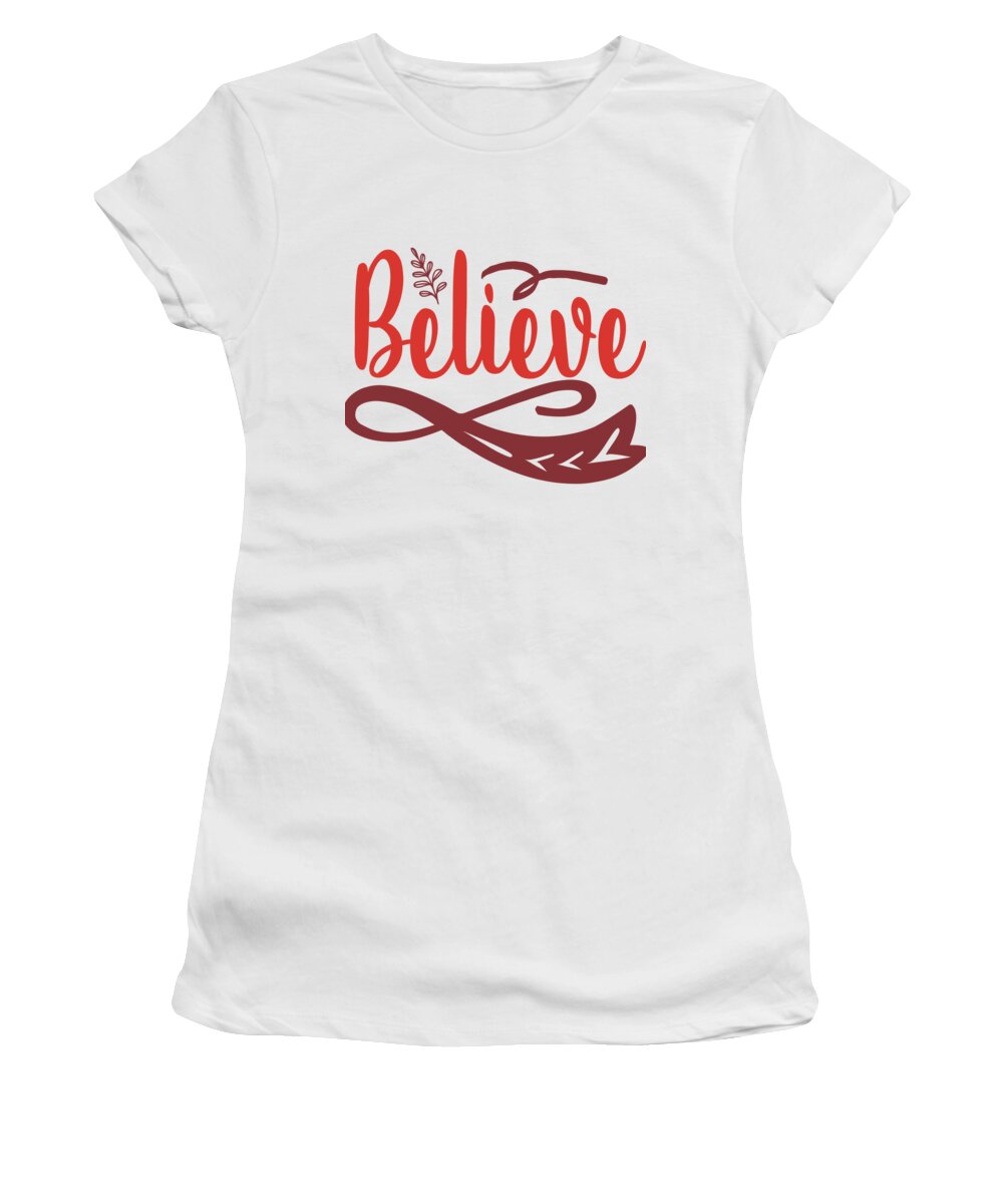 Boxing Day Women's T-Shirt featuring the digital art Believe by Jacob Zelazny