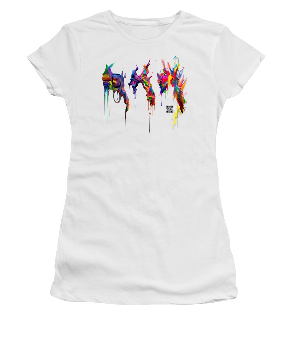 Do It With Art Women's T-Shirt featuring the digital art Do It With Art Instead by Rafael Salazar