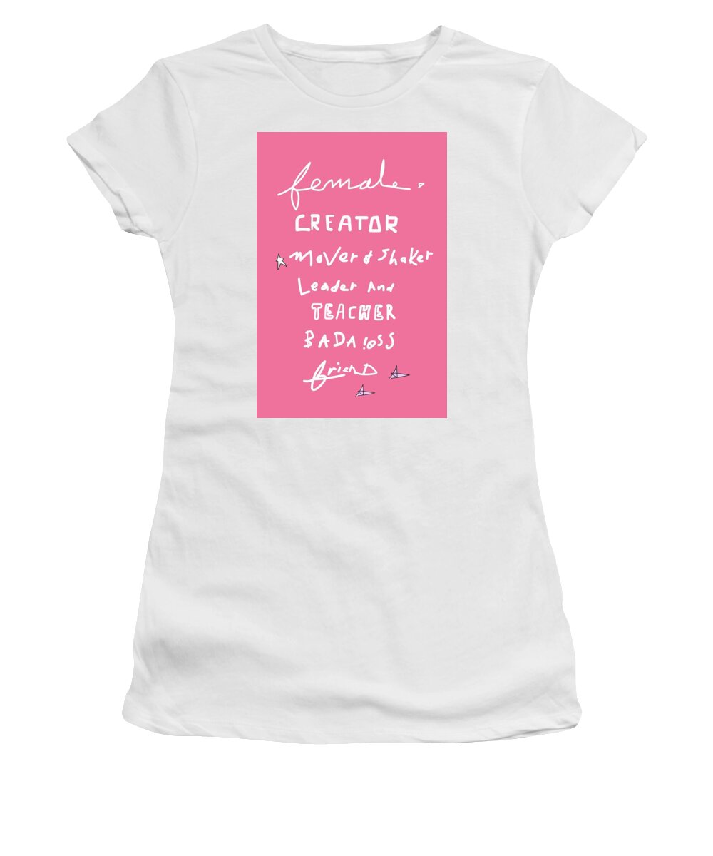 Womens Empowerment Women's T-Shirt featuring the digital art Friend #1 by Ashley Rice