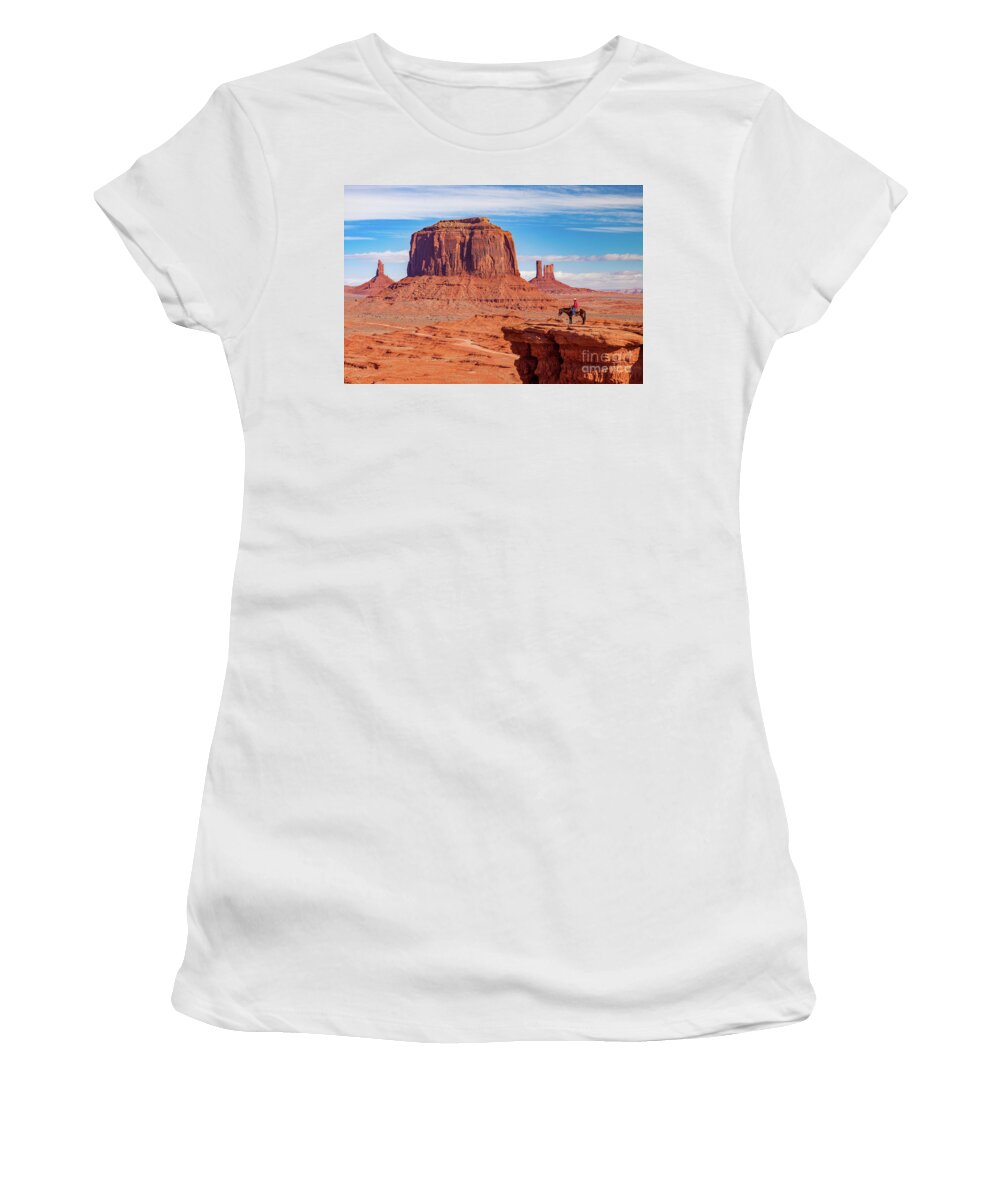 Monument Valley Women's T-Shirt featuring the photograph John Ford Point Monument Valley #2 by Brian Jannsen