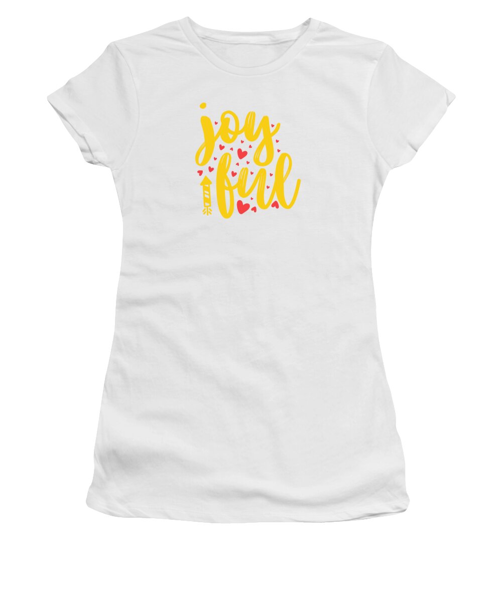 Boxing Day Women's T-Shirt featuring the digital art Joyful by Jacob Zelazny