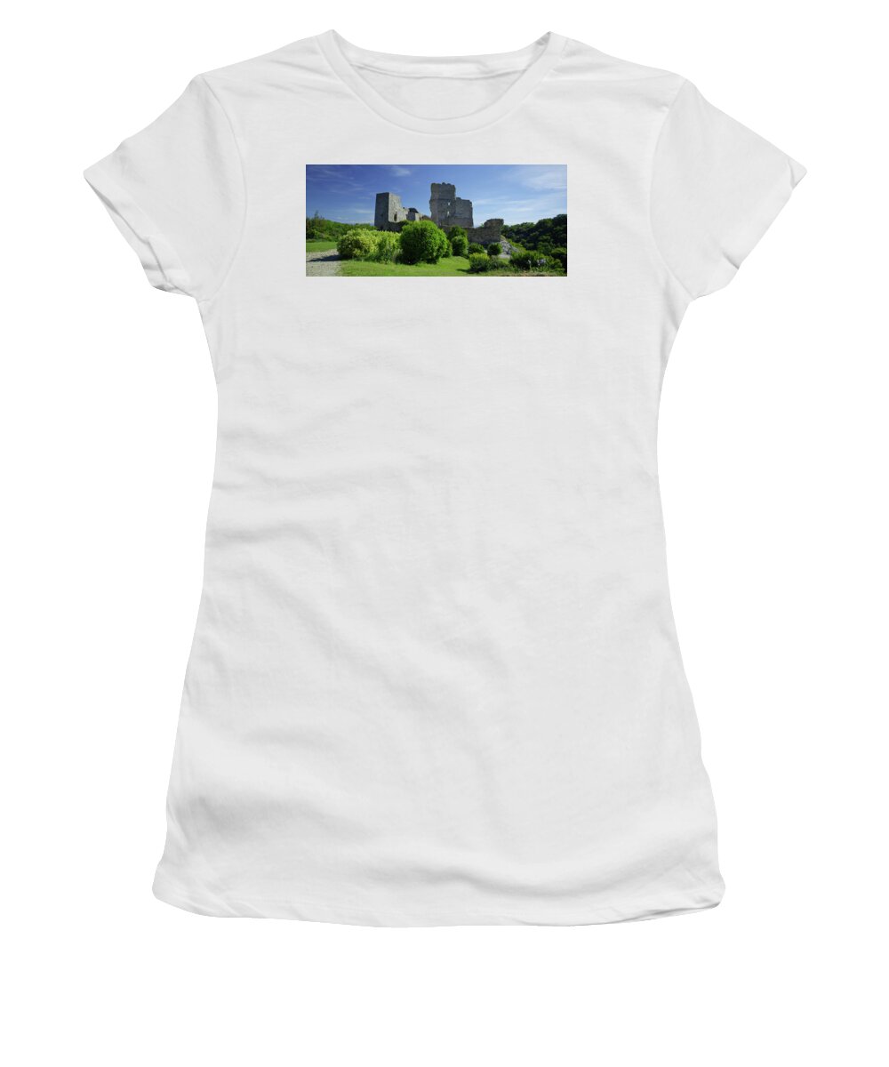 Landscape Women's T-Shirt featuring the photograph Saissac over the centuries by Karine GADRE