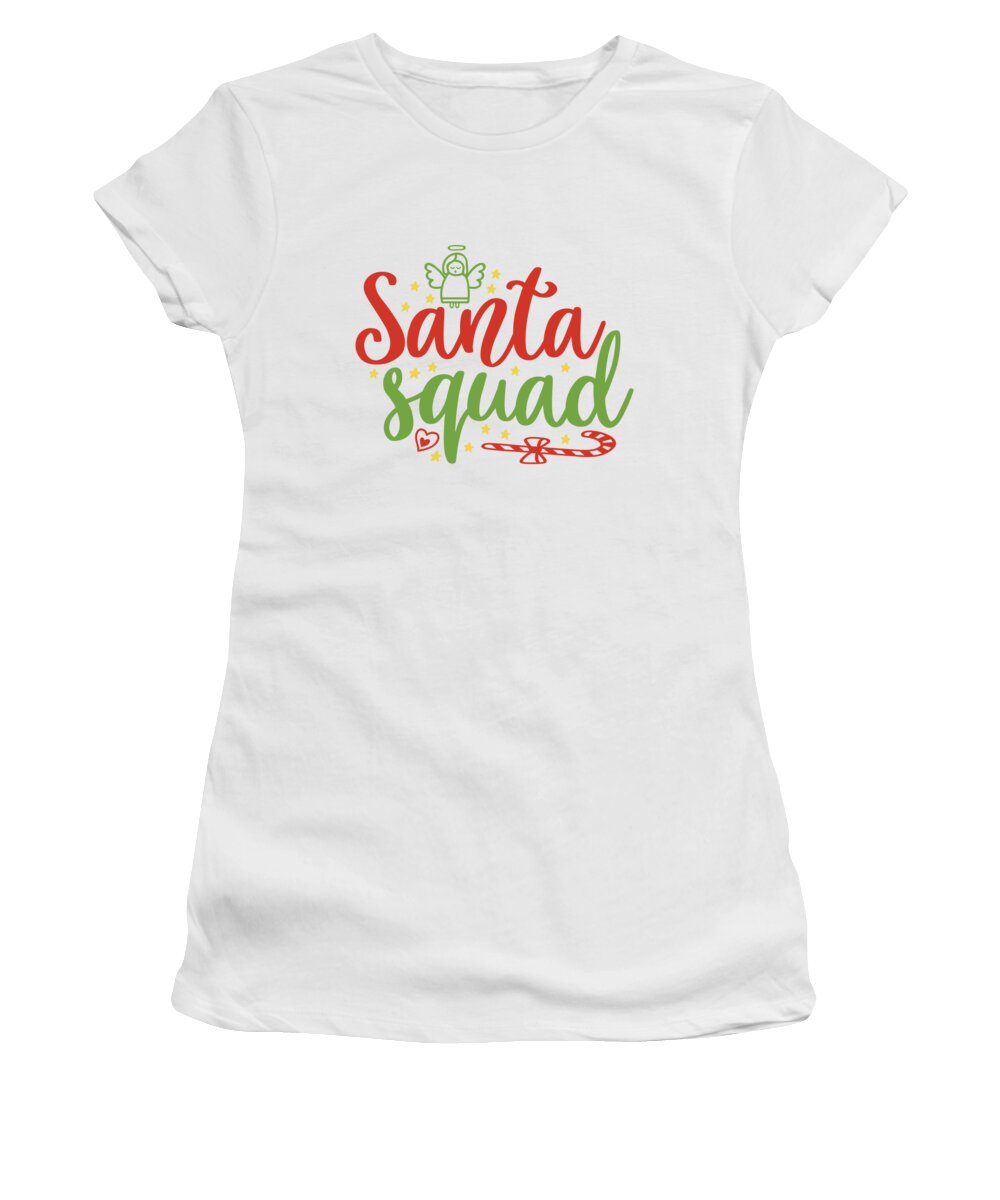 Boxing Day Women's T-Shirt featuring the digital art Santa squad by Jacob Zelazny