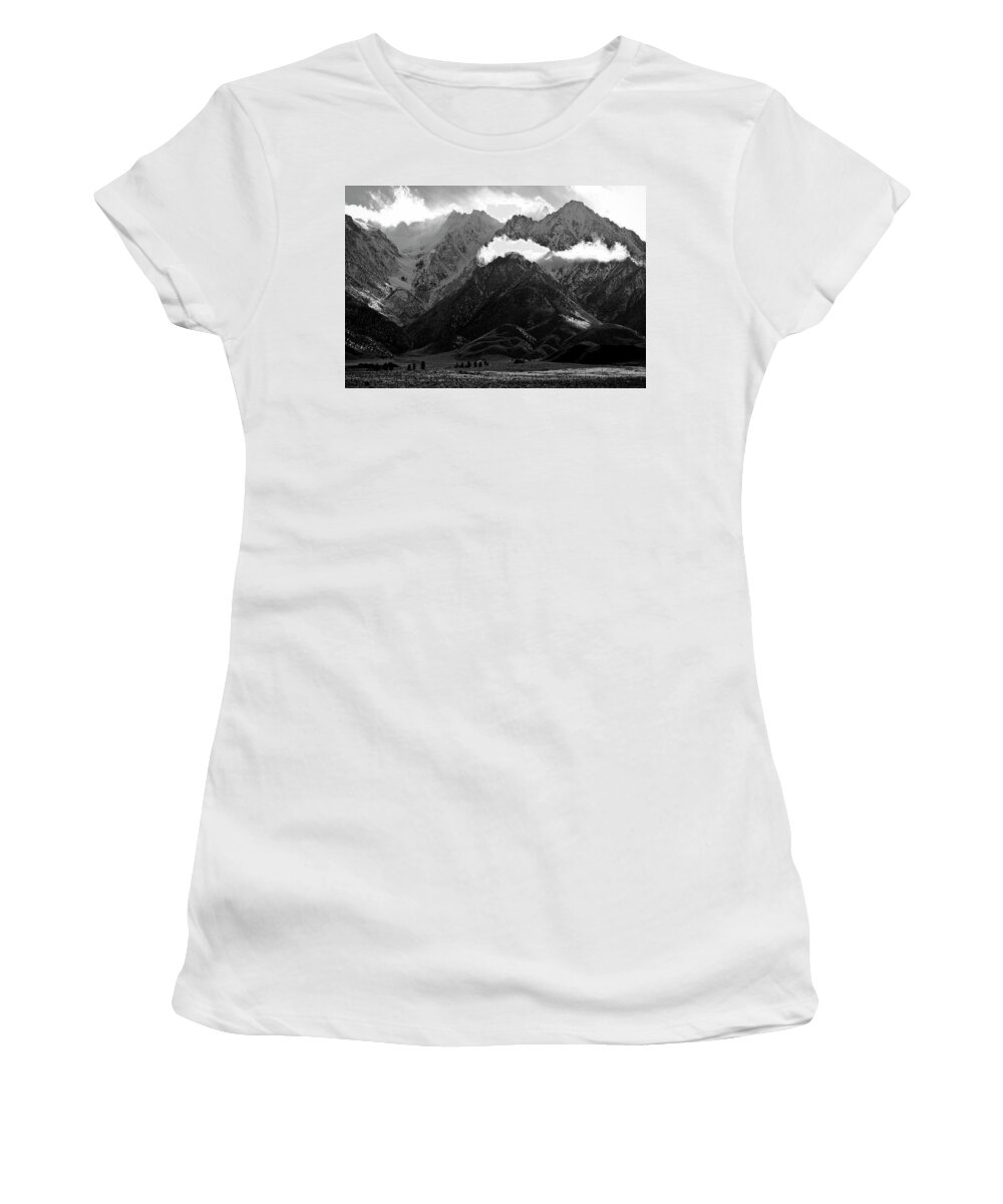 Sierra Mountains Women's T-Shirt featuring the photograph Sierra Mountains #1 #1 by Neil Pankler