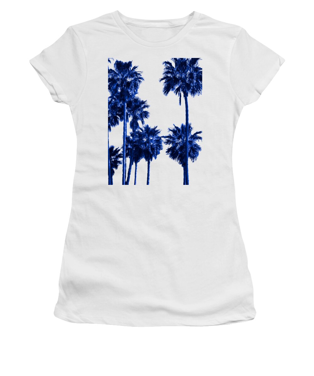 Tropical Blues Floating - Transparency Women's T-Shirt featuring the photograph Tropical Blues Floating #1 by Susan Molnar
