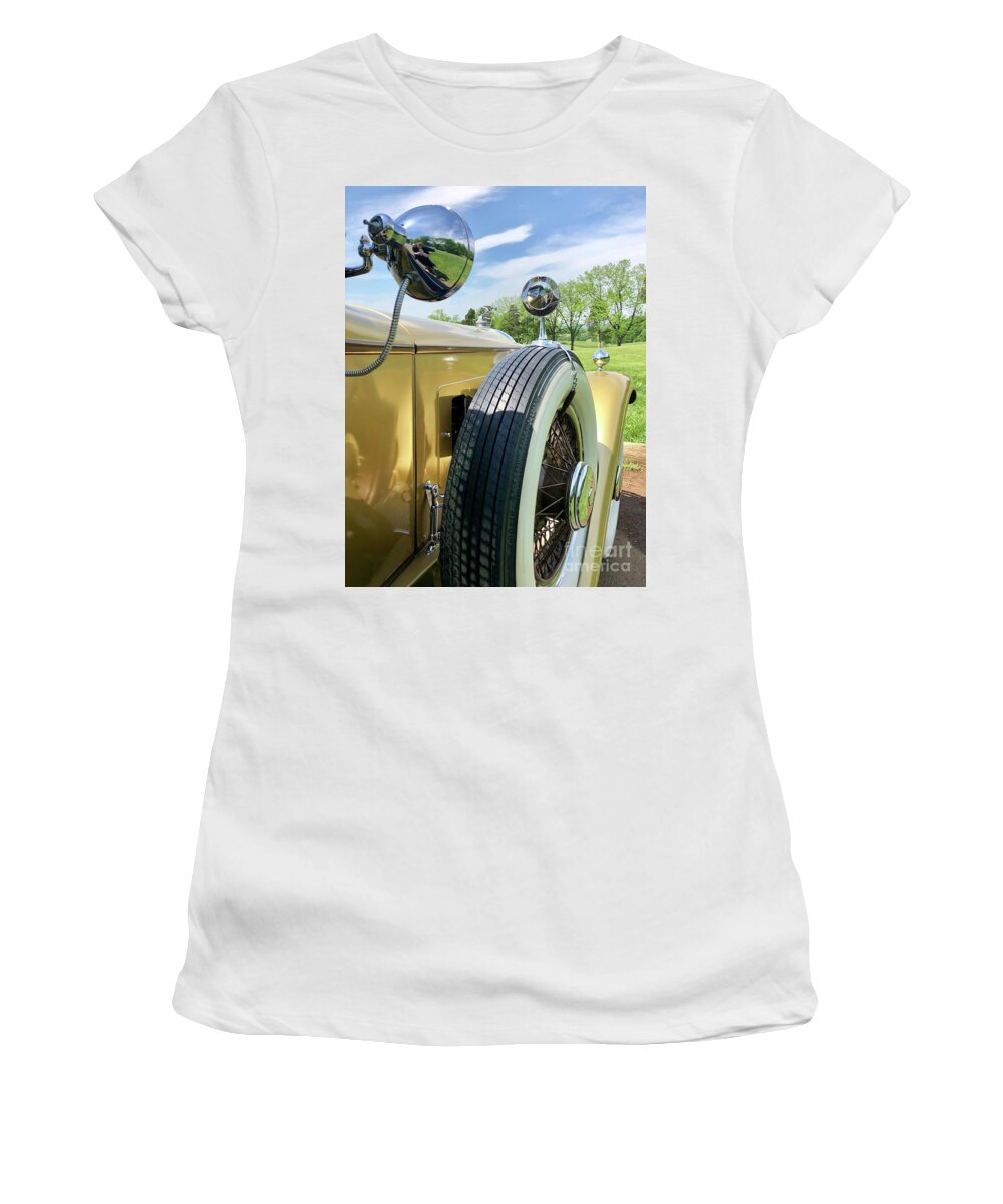 1929 Packard Convertible Coupe Women's T-Shirt featuring the photograph 1929 Packard 626 Convertible Coupe II by Flavia Westerwelle