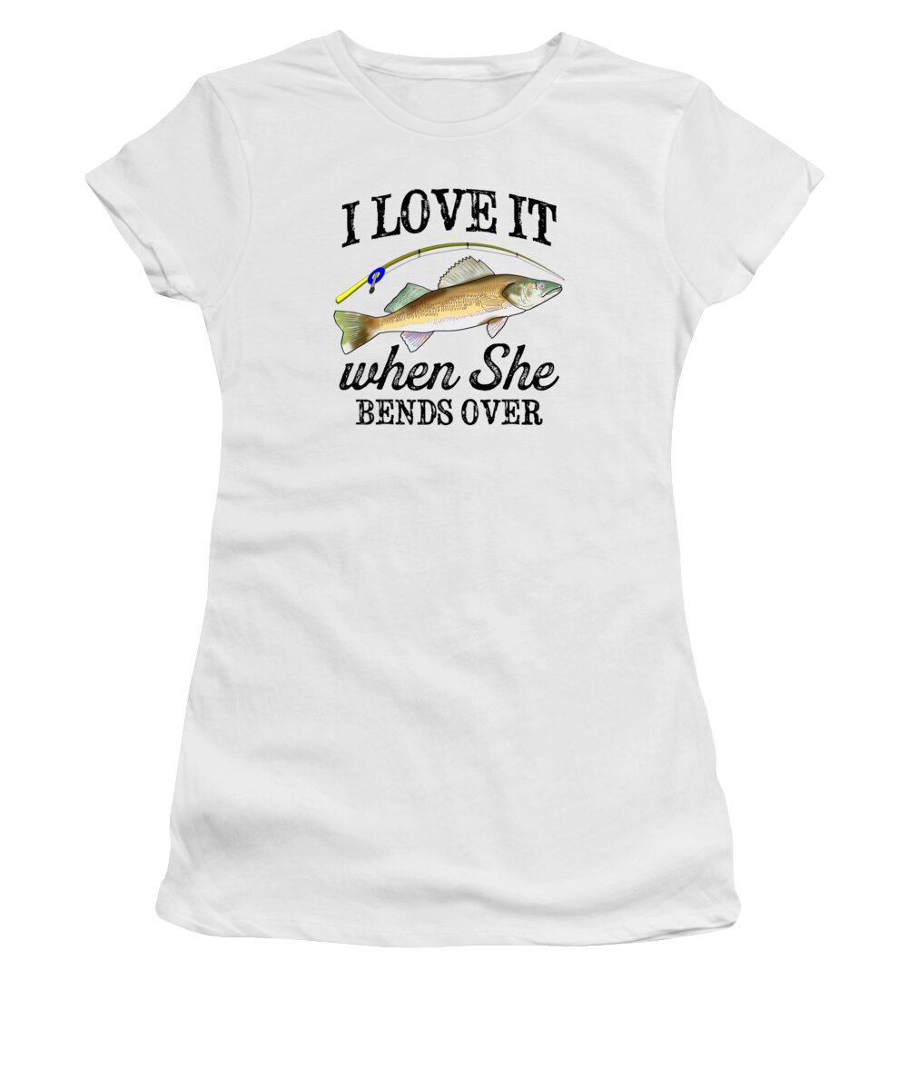 Funny Walleye Fishing Freshwater Fish Lake Gift #2 Women's T-Shirt by Lukas  Davis - Pixels Merch