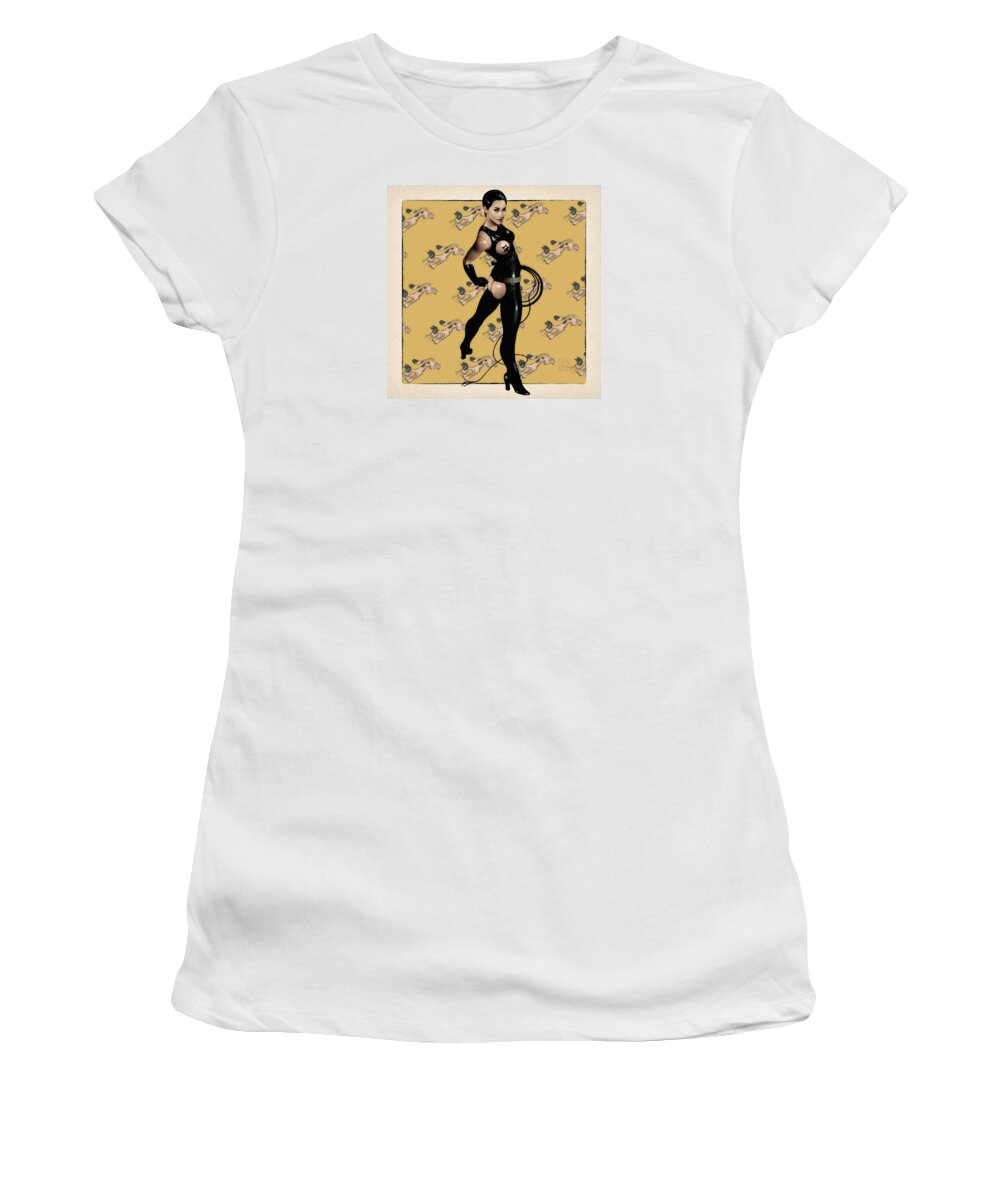 Whip Women's T-Shirt featuring the mixed media Miracle Whip #2 by Udo Linke