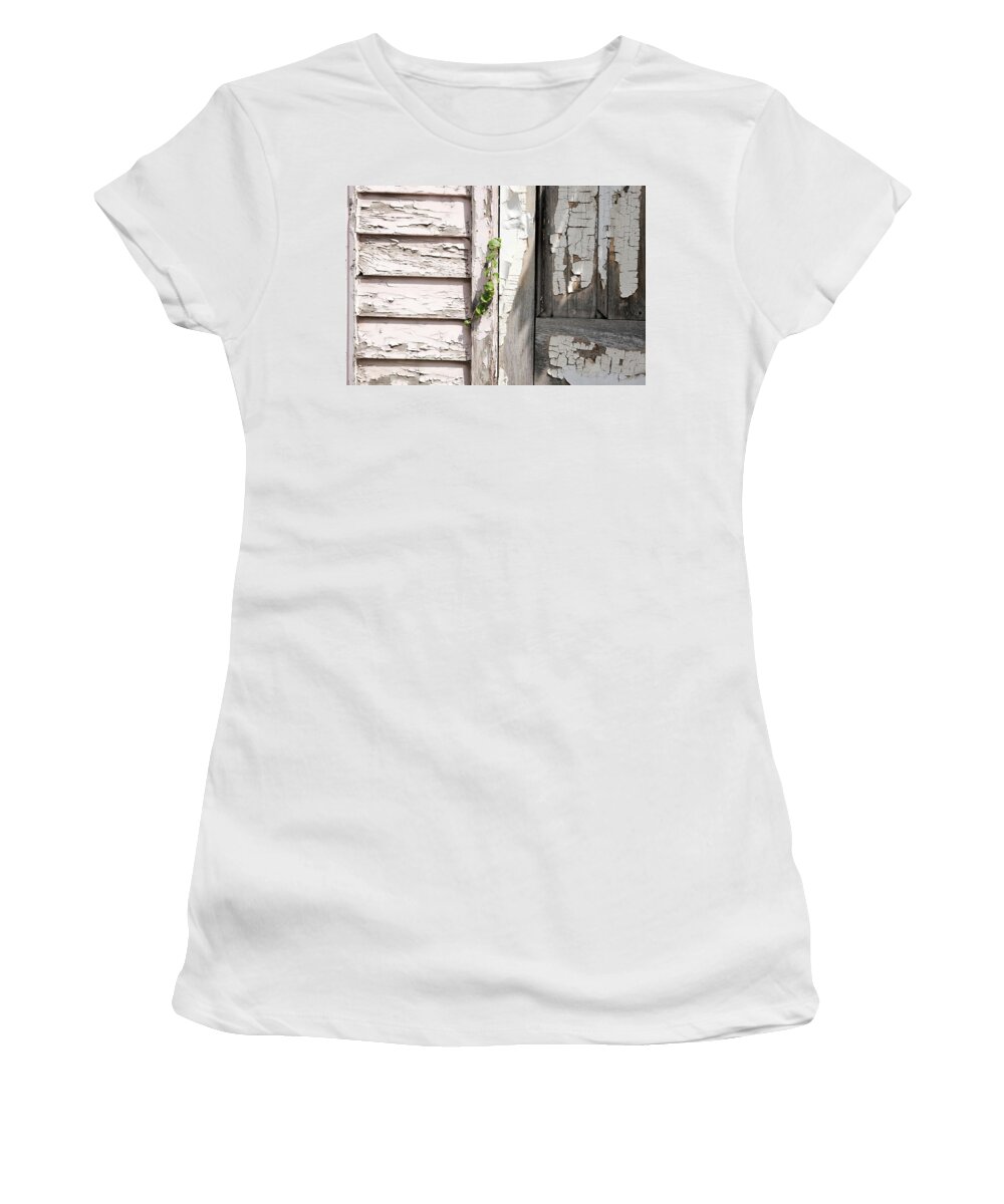 Rustic Women's T-Shirt featuring the photograph Never Give Up #2 by Kreddible Trout