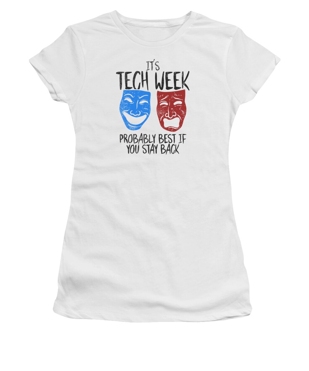 Theatre Women's T-Shirt featuring the digital art Theatre Technique Broadway Actor Theater #2 by Toms Tee Store