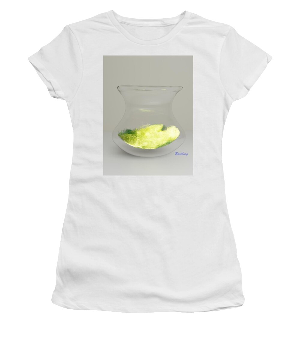Nft Women's T-Shirt featuring the digital art 201 Spittoon Waves by David Bridburg