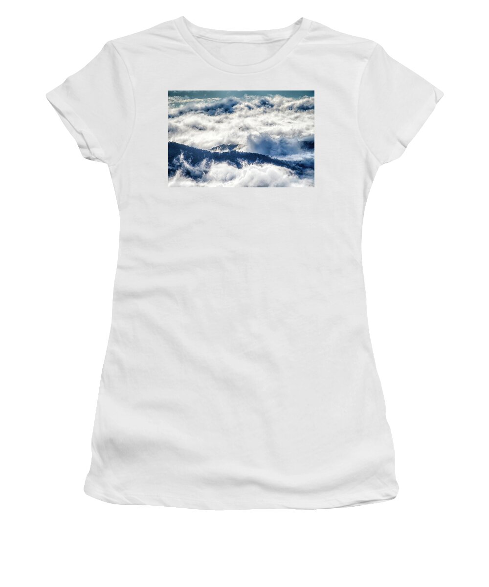 Outdoors Women's T-Shirt featuring the photograph Autumn in the Appalachian Mountains Viewed Along the Blue Ridge #21 by Alex Grichenko