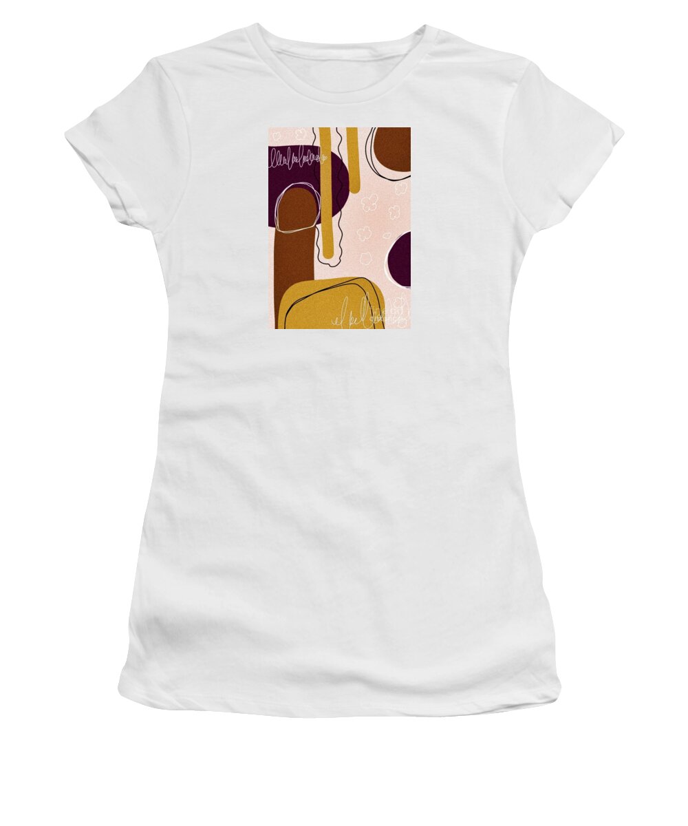 Abstrakt Women's T-Shirt featuring the digital art Abstract Painting #3 by Nomi Morina