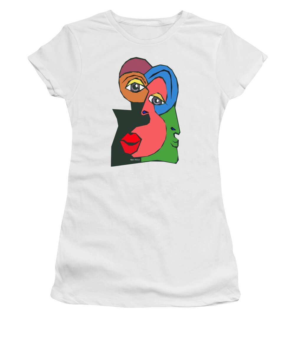 Cubist Women's T-Shirt featuring the painting 3 by Rafael Salazar