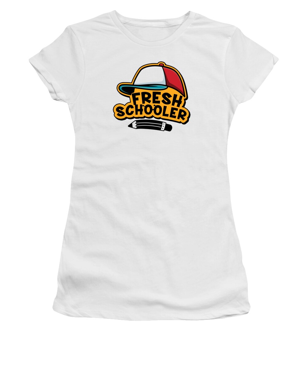 Preschool Women's T-Shirt featuring the digital art Preschool Kids Back to School Fresh Schooler #5 by Toms Tee Store