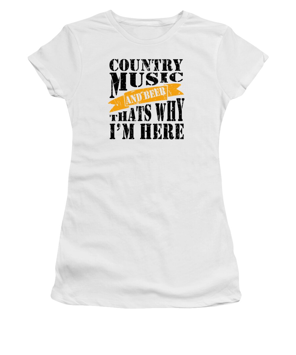 Country Music Women's T-Shirt featuring the digital art Country Music Line Dance Western Dance #6 by Toms Tee Store