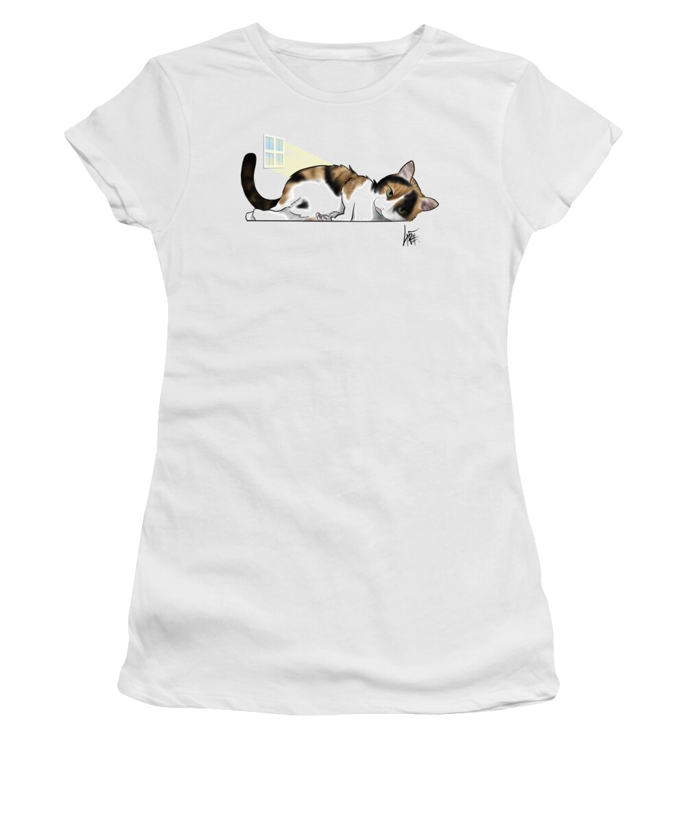 6007 Women's T-Shirt featuring the drawing 6007 McKay by Canine Caricatures By John LaFree