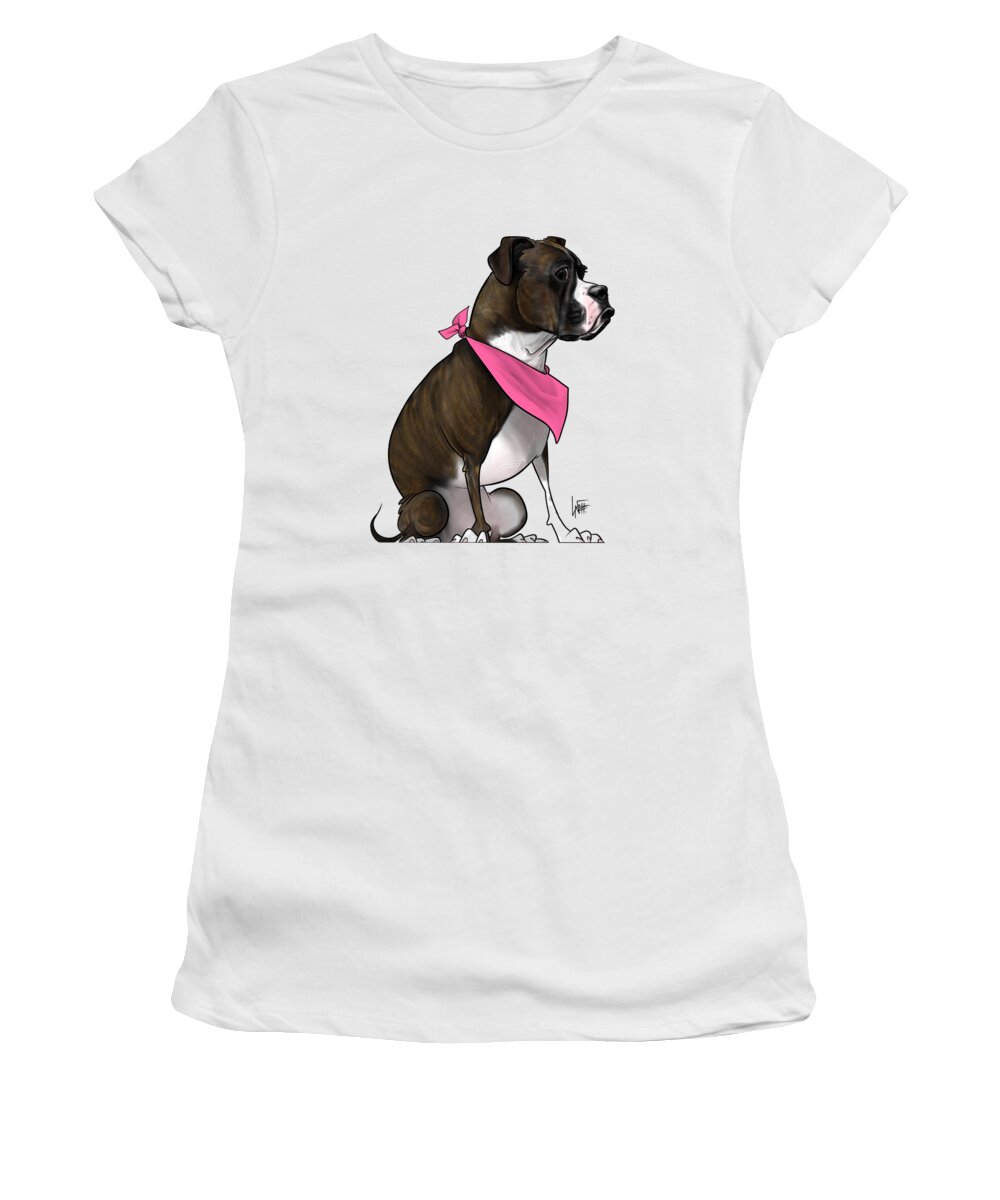 6244 Women's T-Shirt featuring the drawing 6244 Cavens by John LaFree