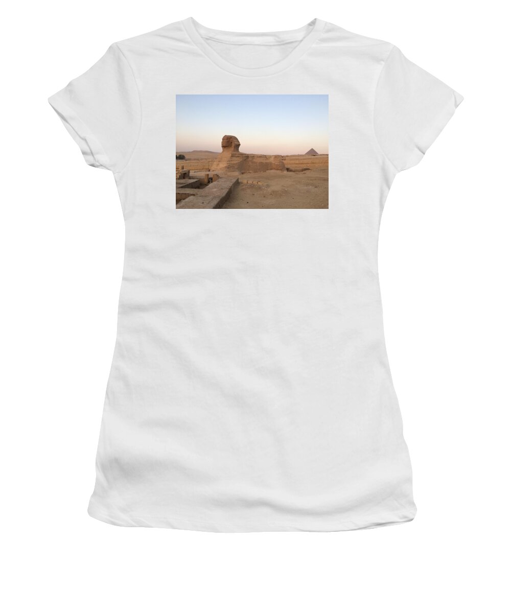 Giza Women's T-Shirt featuring the photograph Great Sphinx #7 by Trevor Grassi