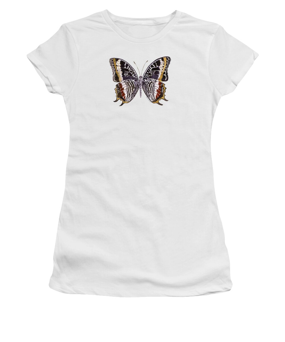 Castor Butterfly Women's T-Shirt featuring the painting 88 Castor Butterfly by Amy Kirkpatrick