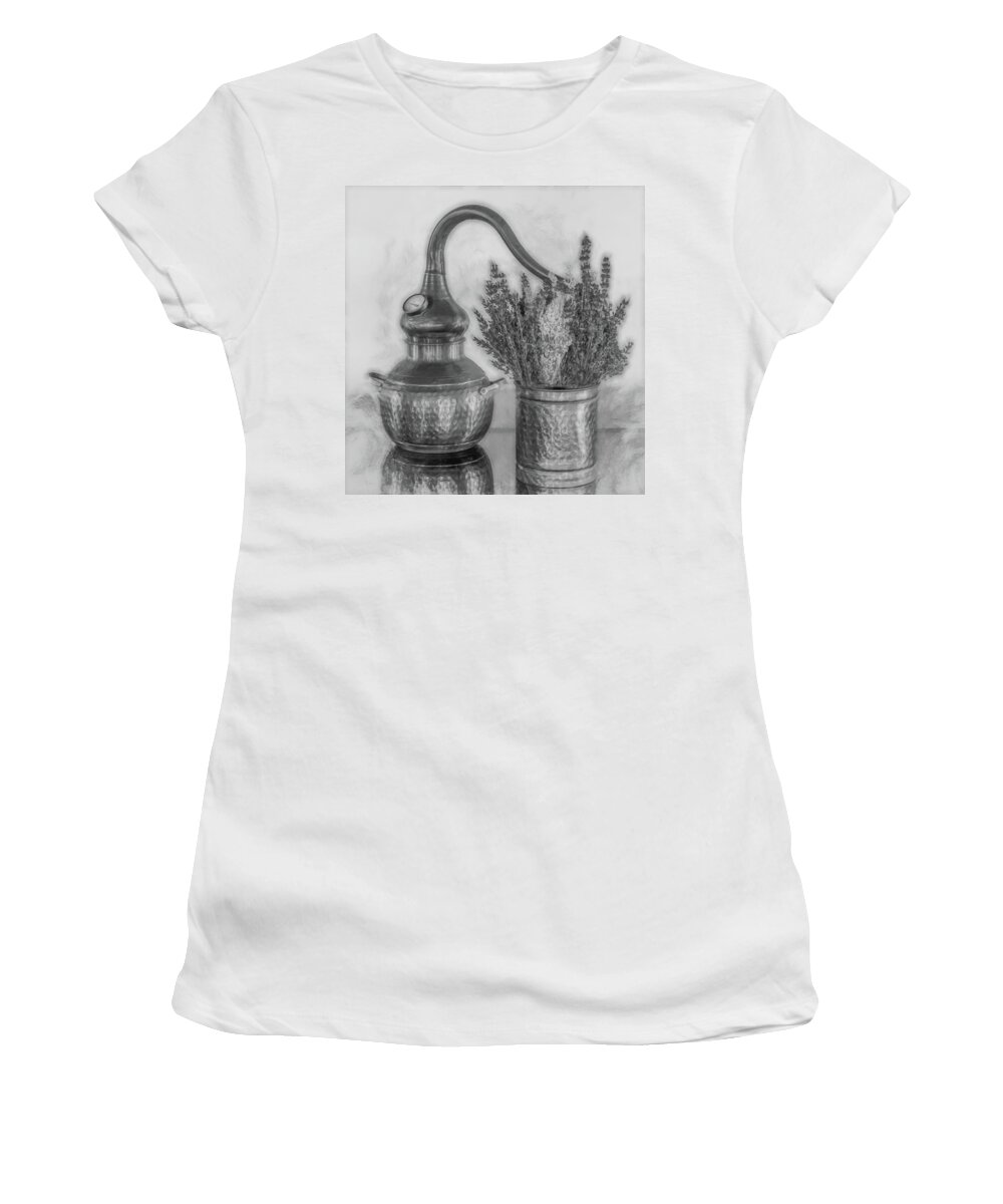 Lavender Women's T-Shirt featuring the photograph A Lavender Reflection by Sylvia Goldkranz