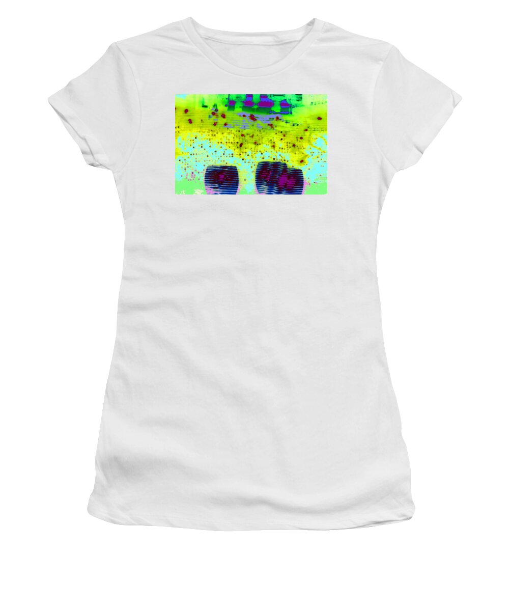 Abstract Women's T-Shirt featuring the digital art Abstract Expressionaryish 21 by T Oliver