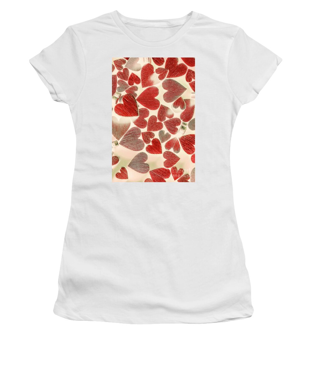 Romantic Women's T-Shirt featuring the photograph Amorous abstract by Jorgo Photography