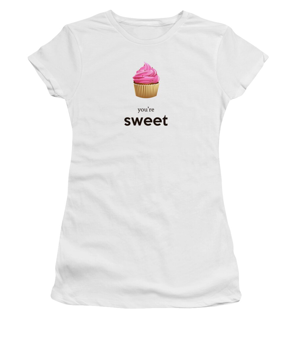 Text Women's T-Shirt featuring the digital art Love by Madame Memento