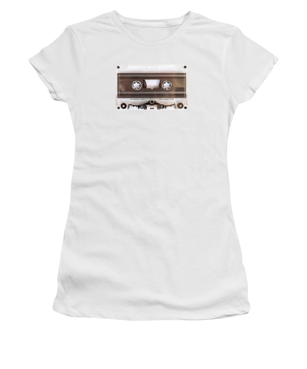 Cassette Women's T-Shirt featuring the photograph Audio cassette by Delphimages Photo Creations