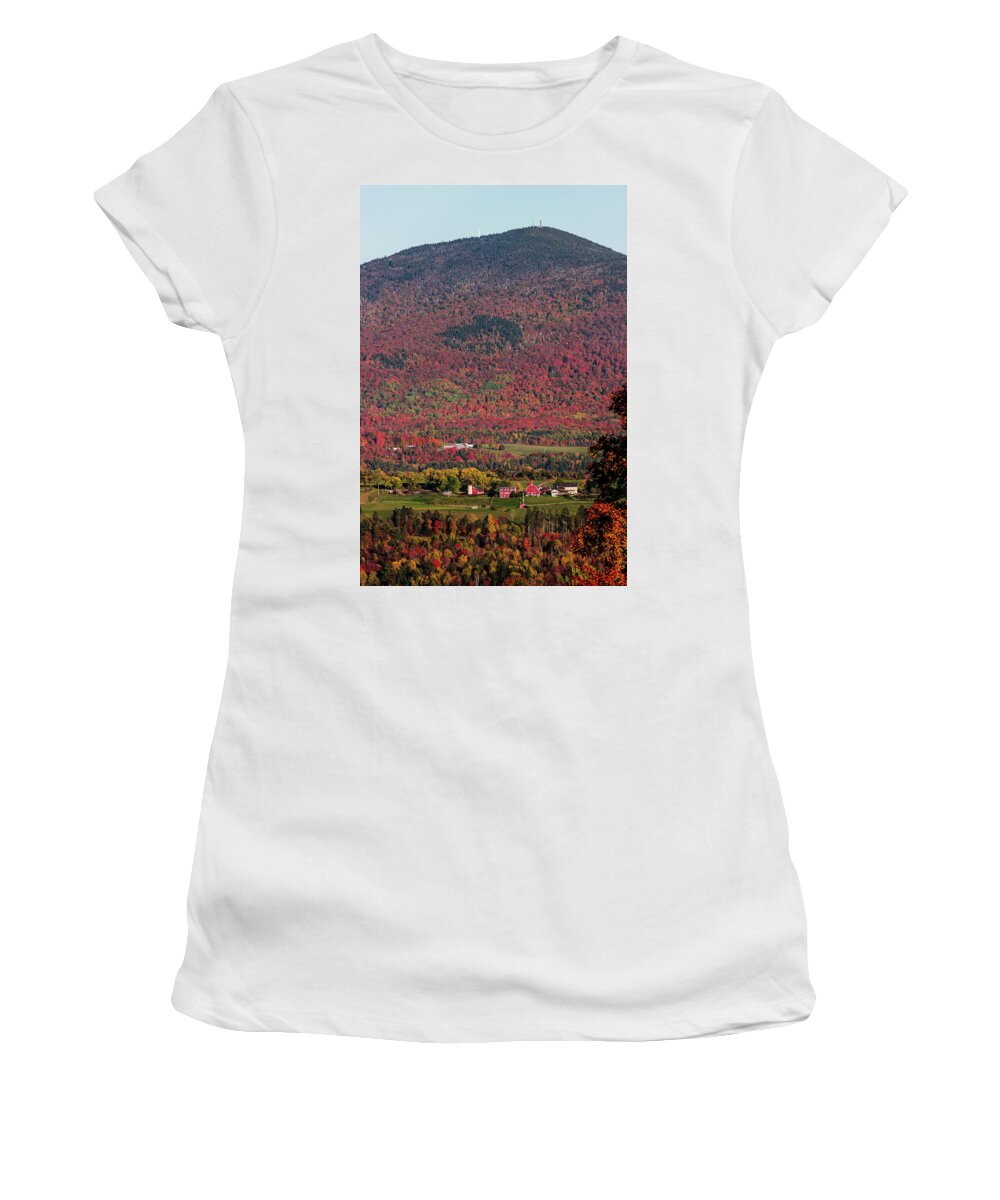 Vermont Women's T-Shirt featuring the photograph Autumn in Vermont by Tim Kirchoff