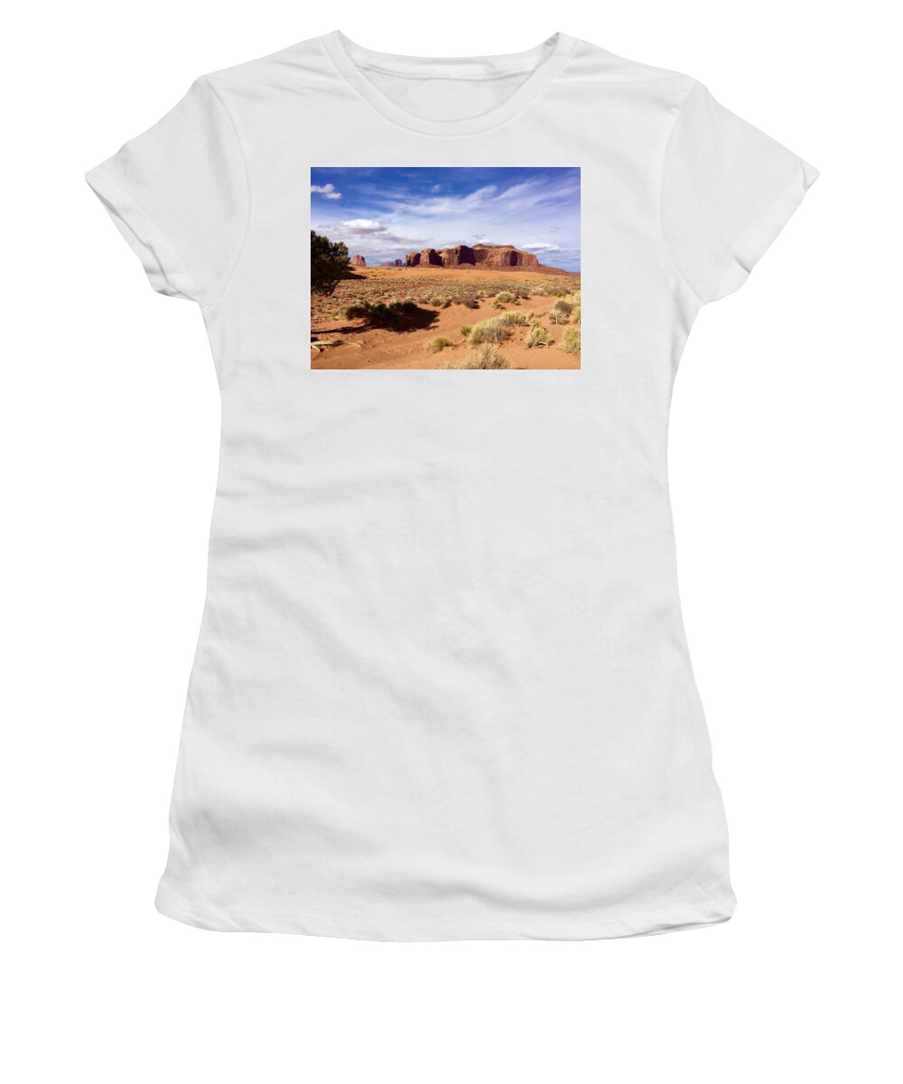 Monument Valley Women's T-Shirt featuring the photograph Beautiful Monument Valley Image by Bettina X